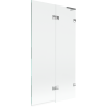Paroi de baignoire Mexen Lunar L 2 volets droite 100 x 150 cm, transparent, chrome - 897L-100-100-01-00-P