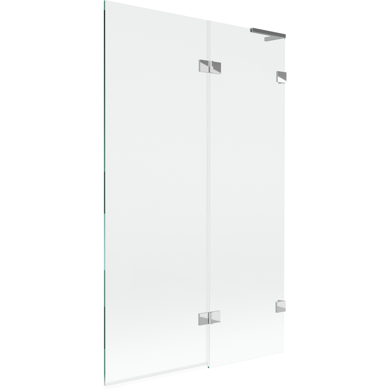 Mexen Lunar L paroi de baignoire 2 volets droit 110 x 150 cm, transparent, chrome - 897L-110-100-01-00-P