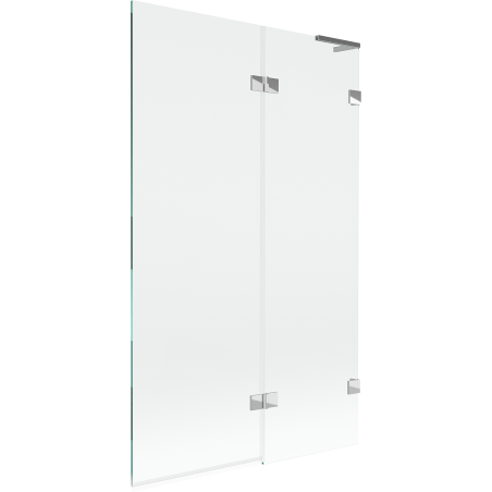 Mexen Lunar L paroi de baignoire à 2 battants droite 110 x 150 cm, transparent, chrome - 897L-110-100-01-00-P