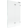 Mexen Lunar L paroi de baignoire 2 volets droit 110 x 150 cm, transparent, chrome - 897L-110-100-01-00-P