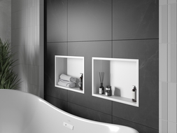 Mexen X-Wall-R étagère encastrée avec rebord 45 x 30 cm, blanche - 1920453010