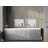 Mexen X-Wall-R étagère encastrée avec collerette 45 x 30 cm, blanche - 1920453010