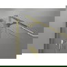 Mexen Mist H T cabine de douche pivotante droite 100 x 100 cm, transparent, doré - 8A5T-100-100-50-00-P