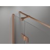 Mexen Mist-H T cabine de douche battante droite 70 x 70 cm, transparent, cuivre brossé - 8A5T-070-070-65-00-P