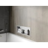 Mexen X-Wall-R étagère encastrée avec collerette 60 x 20 cm, inox - 1910602010