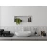 Mexen X-Wall-R étagère murale avec rebord 60 x 20 cm, blanche - 1920602010