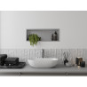 Mexen X-Wall-R étagère encastrée avec collerette 60 x 20 cm, inox - 1910602010