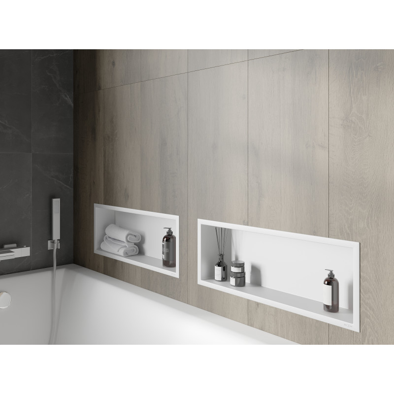 Mexen X-Wall-R étagère murale avec rebord 60 x 20 cm, blanche - 1920602010