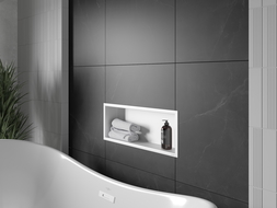 Mexen X-Wall-R étagère encastrée avec rebord 60 x 20 cm, blanche - 1920602010