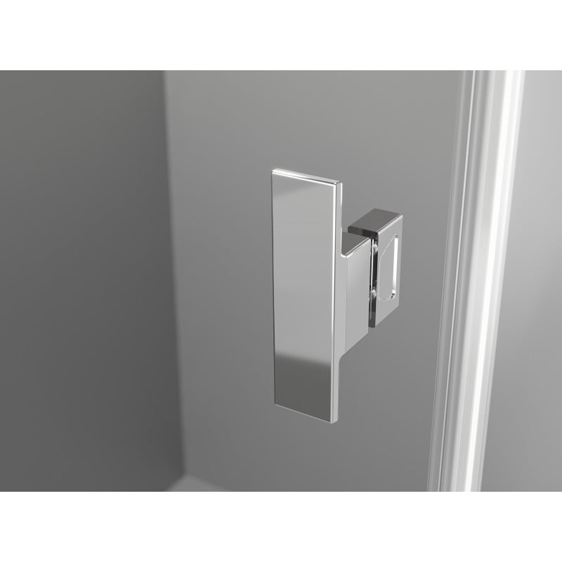 Mexen Mist-H Duo cabine de douche pivotante gauche 120 x 75 cm, transparent, chrome - 8A5-120L-075P-01-00