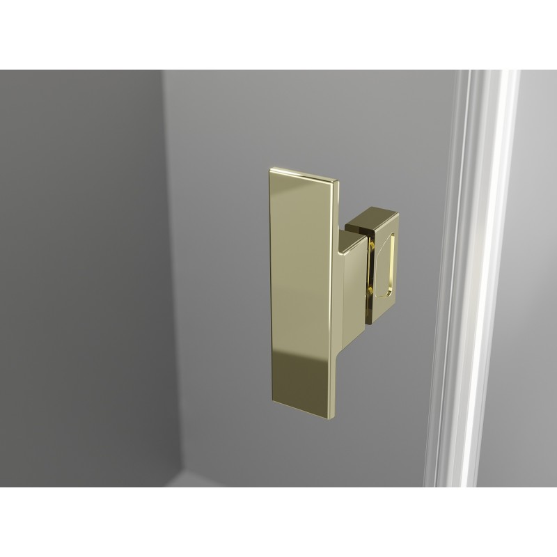 Mexen Mist-H Duo cabine de douche pivotante gauche 105 x 85 cm, transparent, or - 8A5-105L-085P-50-00