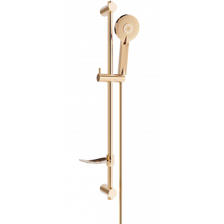Ensemble de douche glissant Mexen DF40, or rose - 785404582-60