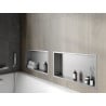 Mexen X-Wall-R étagère encastrée avec collerette 60 x 30 cm, inox - 1910603010