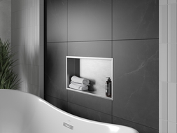 Mexen X-Wall-R étagère encastrée avec rebord 60 x 30 cm, inox - 1910603010