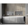 Mexen X-Wall-R étagère encastrée avec collerette 60 x 30 cm, inox - 1910603010