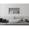 Mexen X-Wall-R étagère encastrée avec collerette 60 x 30 cm, inox - 1910603010