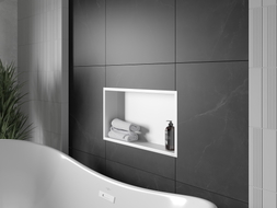 Mexen X-Wall-R étagère encastrable avec rebord 60 x 30 cm, blanche - 1920603010