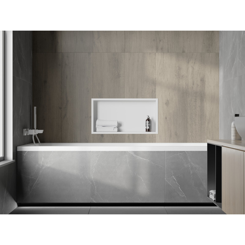 Mexen X-Wall-R étagère encastrable avec rebord 60 x 30 cm, blanche - 1920603010