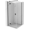 Mexen Mist-H T cabine de douche pivotante gauche 120 x 120 cm, transparent, noir - 8A5T-120-120-70-00-L