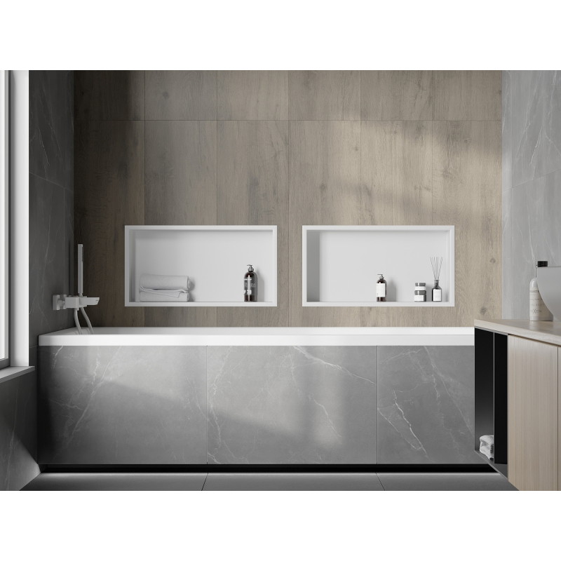 Mexen X-Wall-R étagère encastrable avec collerette 60 x 30 cm, blanche - 1920603010
