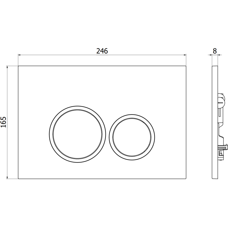 Mexen Tex 01 bouton de chasse, or rose brillant - 6101-09