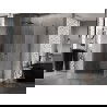 Mexen Lunar-B cabine de douche pivotante gauche 100 x 80 cm, transparent, gris pistolet brossé - 832-100-080-66-00-L