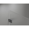 Mexen Lunar-B cabine de douche pivotante gauche 100 x 80 cm, transparent, gun gray brossé - 832-100-080-66-00-L