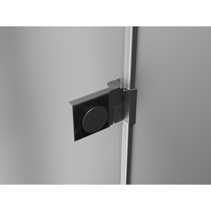 Mexen Lunar-B cabine de douche pivotante gauche 100 x 90 cm, transparent, gris canon brossé - 832-100-090-66-00-L