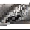 Mexen Lunar-B cabine de douche à porte battante droite 70 x 70 cm, transparent, gris canon brossé - 832-070-070-66-00-P