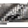 Mexen Lunar-B cabine de douche à porte battante droite 70 x 70 cm, transparent, gris canon brossé - 832-070-070-66-00-P