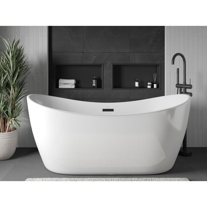 Mexen X-Wall-R étagère encastrée avec collerette 60 x 30 cm, noir - 1970603010