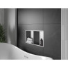 Mexen X-Wall-R étagère encastrée avec collerette et tablette 60 x 30 cm, inox - 1910603010S