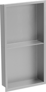 Mexen X-Wall-R étagère encastrée avec rebord et étagère 60 x 30 cm, inox - 1910603010S