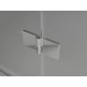 Mexen Mist-H Duo cabine de douche pivotante droite 95 x 120 cm, transparent, chrome - 8A5-095L-120P-01-00