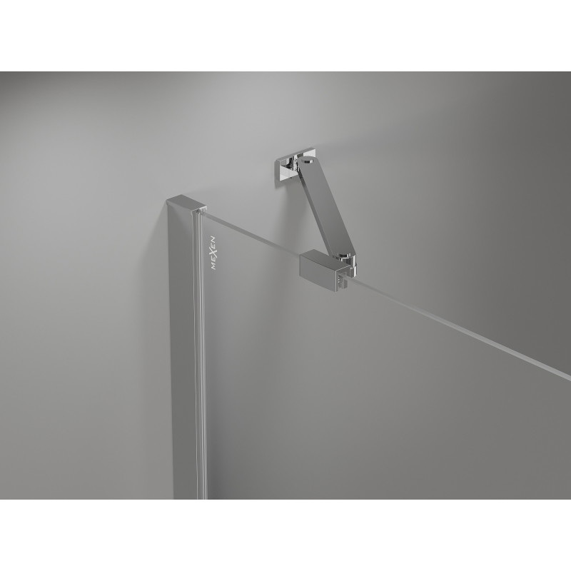 Mexen Mist-H Duo cabine de douche pivotante droite 95 x 120 cm, transparent, chrome - 8A5-095L-120P-01-00