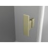 Mexen Mist-H Duo cabine de douche pivotante gauche 80 x 75 cm, transparent, or brossé - 8A5-080L-075P-50-00