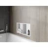 Mexen X-Wall-R étagère encastrée avec rebord et étagère 60 x 30 cm, blanche - 1920603010S