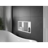 Mexen X-Wall-R étagère encastrée avec rebord et étagère 60 x 30 cm, blanche - 1920603010S