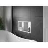 Mexen X-Wall-R étagère encastrée avec rebord et tablette 60 x 30 cm, blanche - 1920603010S