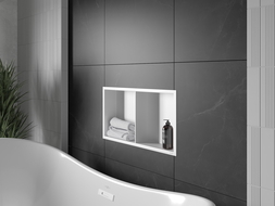 Mexen X-Wall-R étagère niche avec collerette et étagère 60 x 30 cm, blanche - 1920603010S