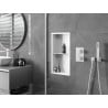 Mexen X-Wall-R étagère encastrée avec rebord et étagère 60 x 30 cm, blanche - 1920603010S