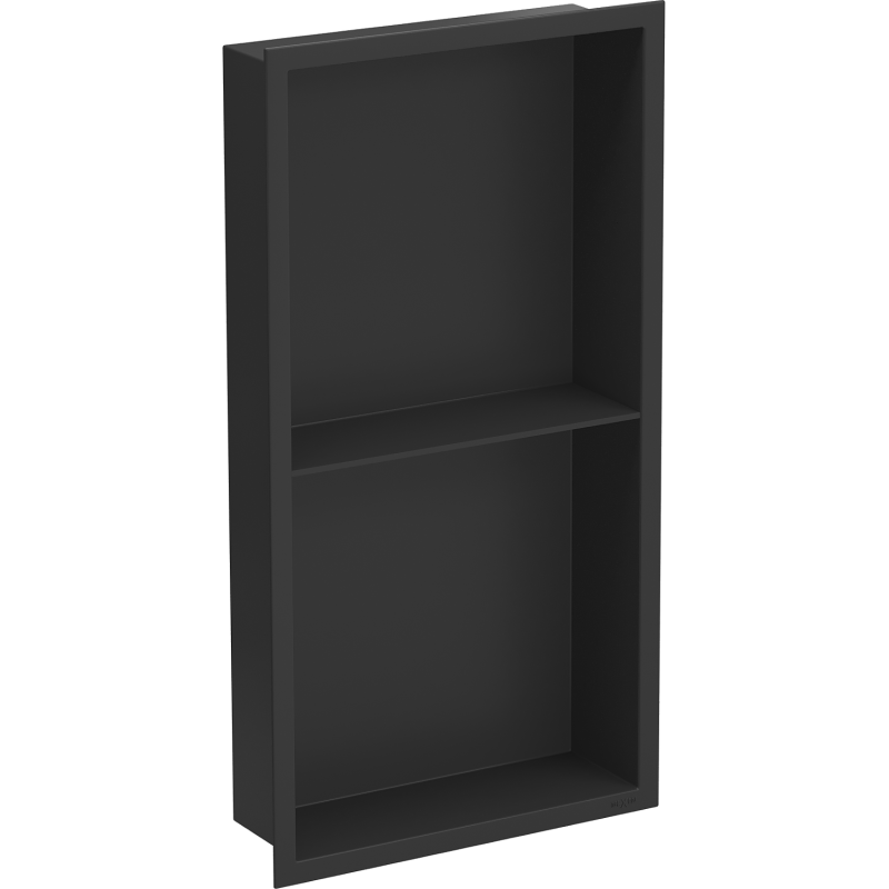 Mexen X-Wall-R étagère encastrée avec rebord et étagère 60 x 30 cm, noire - 1970603010S