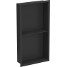 Mexen X-Wall-R étagère encastrée avec collerette et étagère 60 x 30 cm, noire - 1970603010S