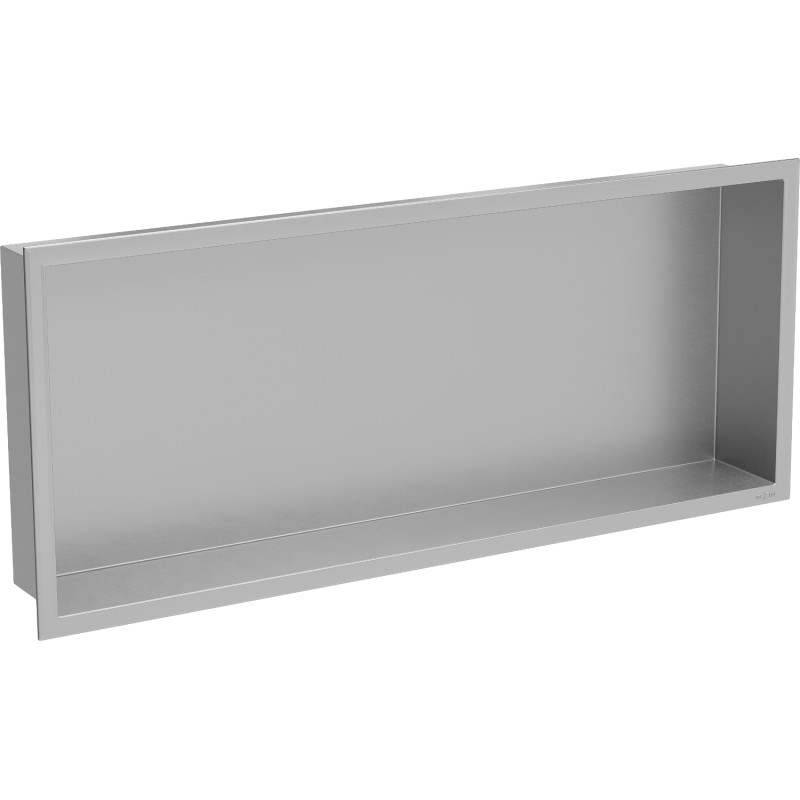 Mexen X-Wall-R étagère encastrée avec collerette 75 x 30 cm, inox - 1910753010