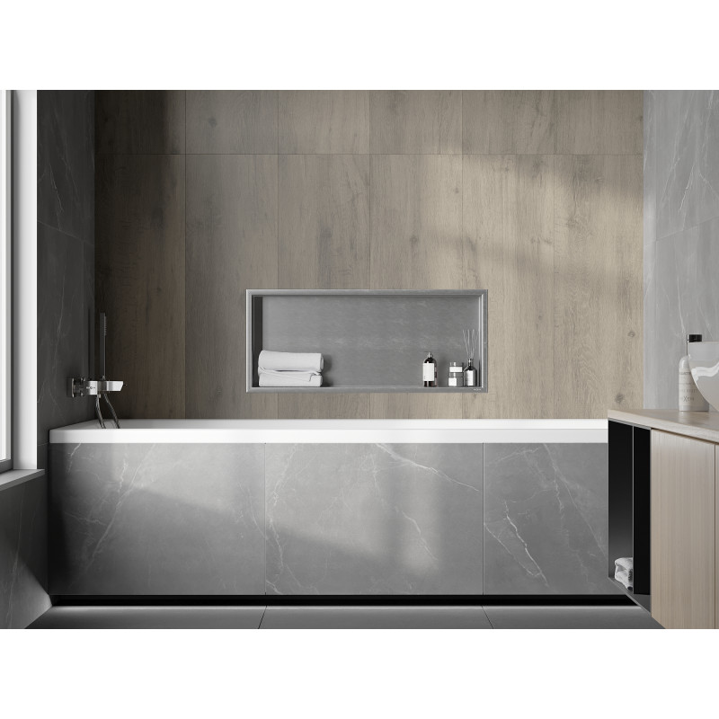 Mexen X-Wall-R niche murale avec collerette 75 x 30 cm, inox - 1910753010