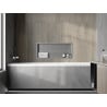 Mexen X-Wall-R étagère encastrée avec rebord 75 x 30 cm, inox - 1910753010