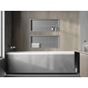 Mexen X-Wall-R étagère encastrée avec collerette 75 x 30 cm, inox - 1910753010