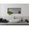 Mexen X-Wall-R étagère encastrée avec rebord 75 x 30 cm, inox - 1910753010