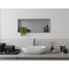 Mexen X-Wall-R niche murale avec collerette 75 x 30 cm, inox - 1910753010