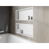 Mexen X-Wall-R étagère encastrée avec collerette 75 x 30 cm, blanche - 1920753010